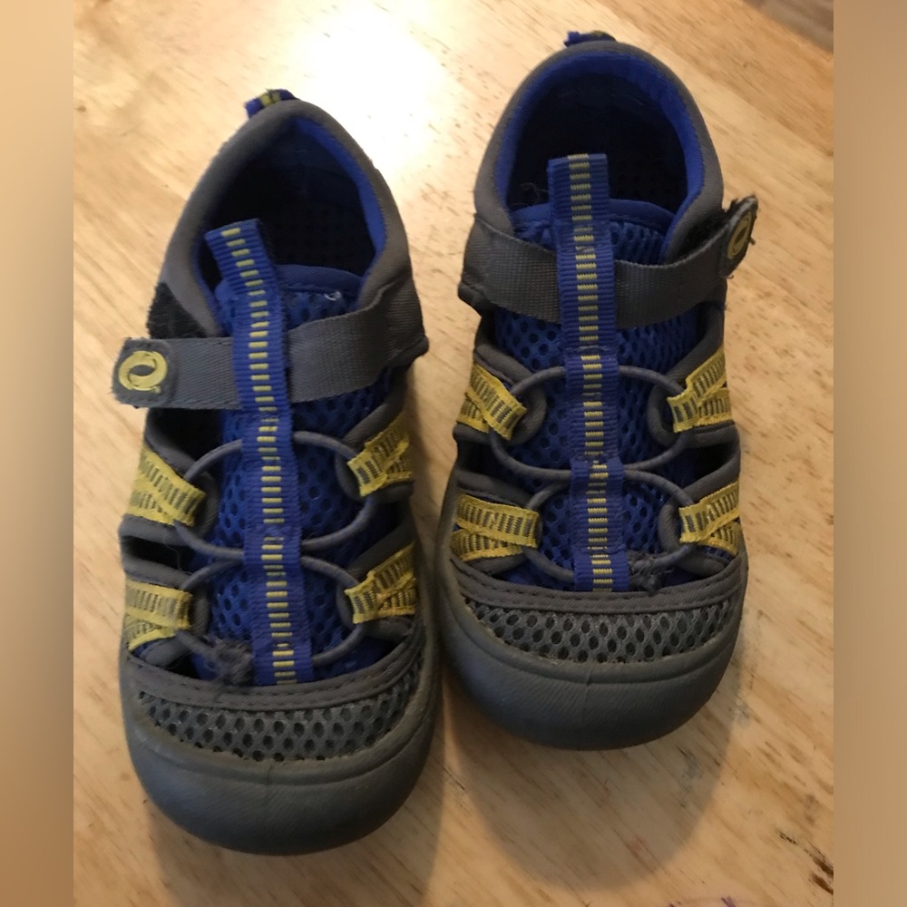 O'rageous Unisex Backshore II Water Shoes Blue Yellow Hook And Loop Mesh 9 Toddl